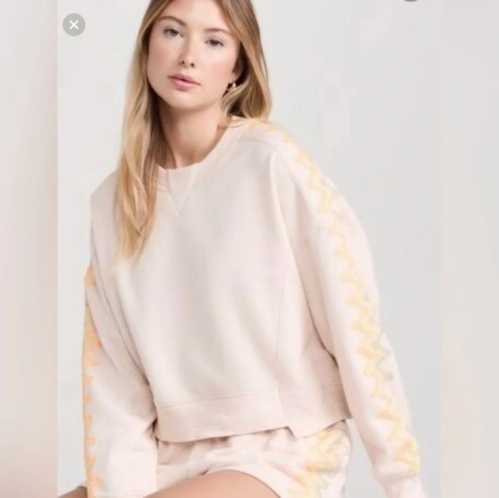 FP Movement - Feeling Wavy Printed Sleeve Sweatshirt Size: Small - Picture 1 of 7
